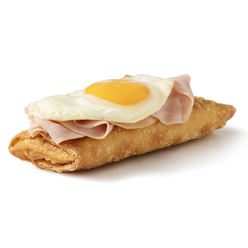 Loempia speciaal ei en satésaus